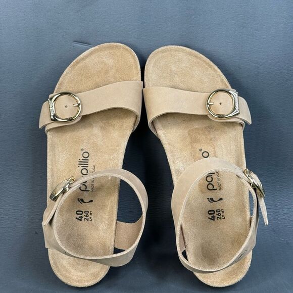 Papillio by Birkenstock Soley Leather Wedge Sandals shoes women size 9 (40) - Picture 6 of 8